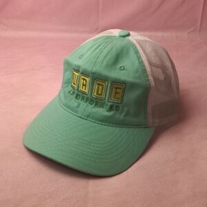 Outdoor Cap Mint Green Wade Incorporated White Mesh Adjustable Hat